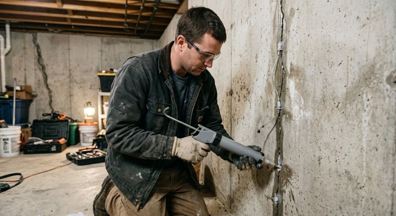 Basement Crack Repair in Hoboken, NJ