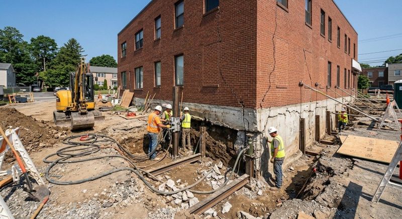 Building Foundation Repair in Berkeley Heights, NJ