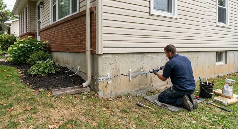 Cracked Foundation Repair in Baldwin, NY