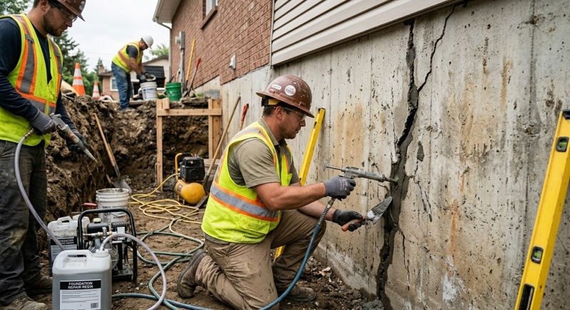 Cracked Foundation Repair in Nyack, NY