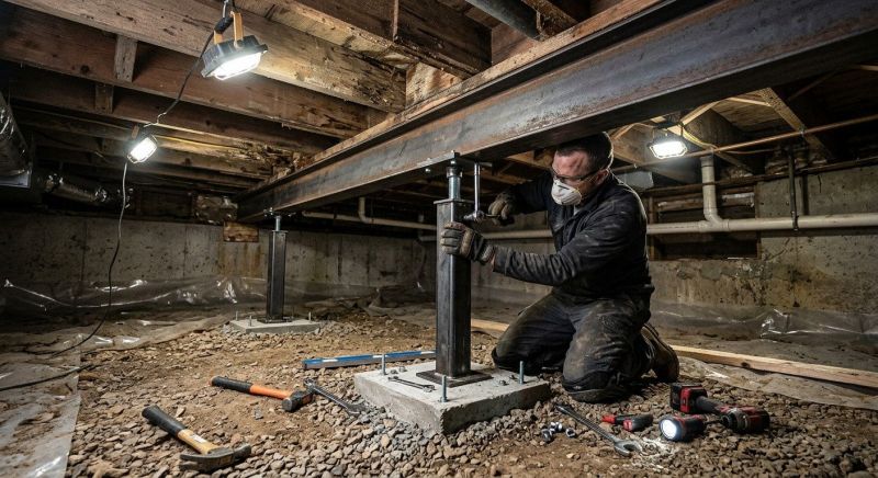 Crawlspace Structural Repair in Hoboken, NJ