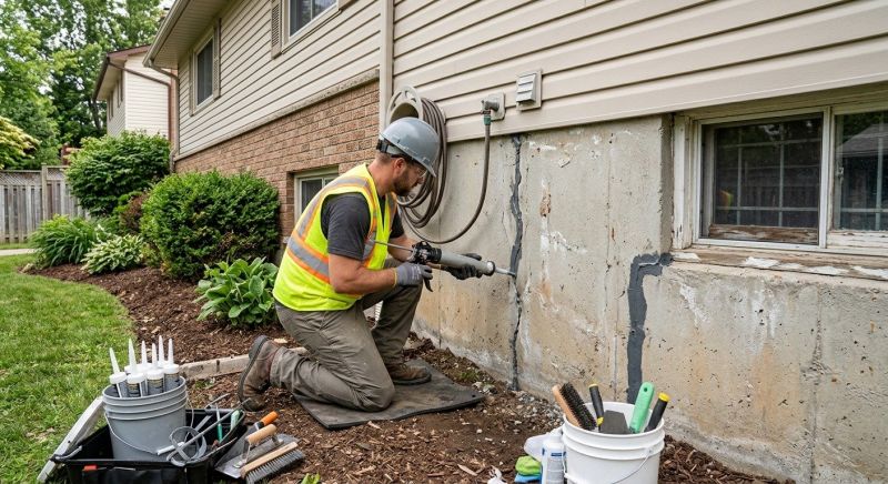 Foundation Crack Sealing in Hoboken, NJ