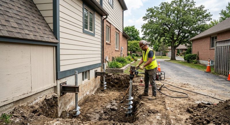 Helical Piers Installation in Hoboken, NJ
