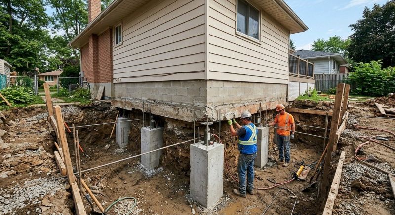 House Underpinning in Hoboken, NJ