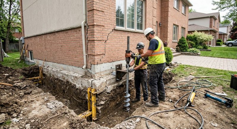 Sinking Foundation Repair in Cranford, NJ