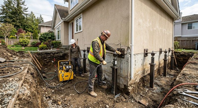Sinking Foundation Repair in Hoboken, NJ